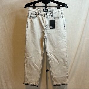 THE KOOPLES Women's Black Bleached Jeans Size 38 US 27-28 NWT's